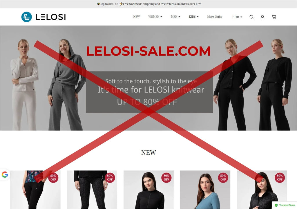 Teade võlts veebipoe kohta